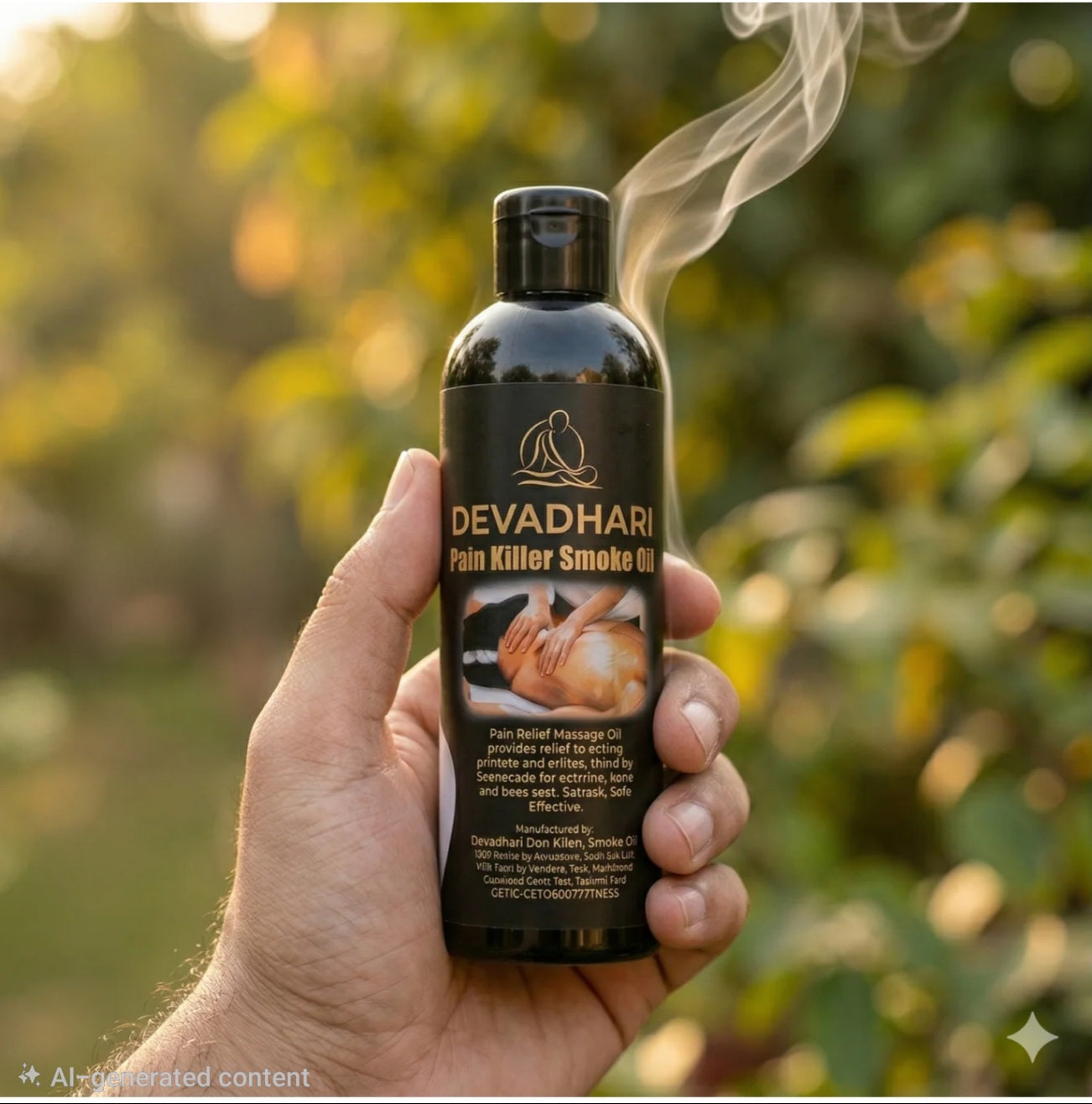Devadhari Smoke Pain Relief & Massage Oil 🌿