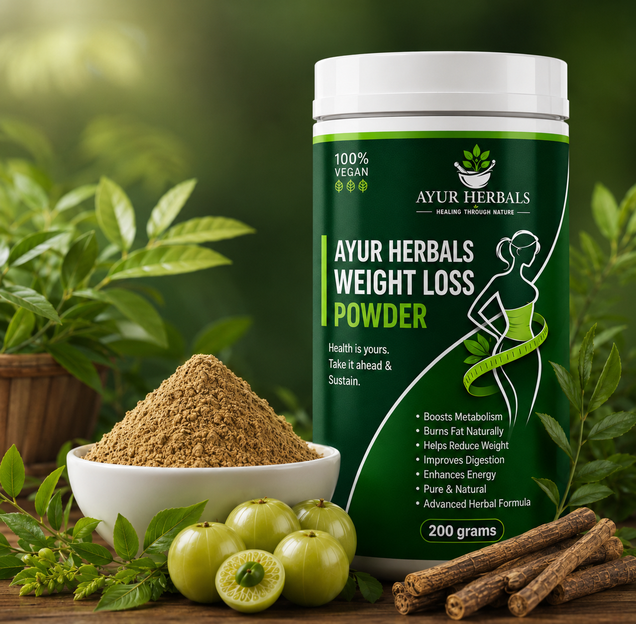 AYUR HERBALS WEIGHT LOSS POWDER 30DAYS CHALLENGE